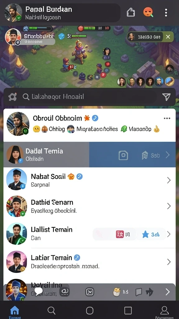hp777 - Tampilan menarik di layar utama aplikasi.
